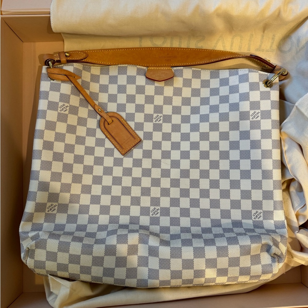 LOUIS VUITTON Graceful MM Damier Azur